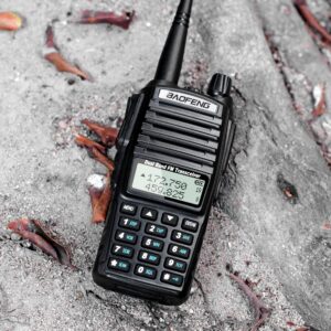 BAOFENG UV-82 High Power Handheld Ham Radio,BAOFENG Radio with Earpiece,Short Antenna,Handheld Microphone and Programming Cable(2 Pack)