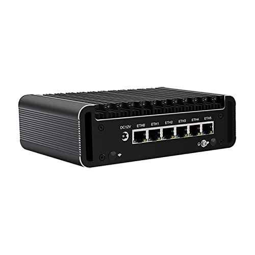 Micro Firewall Appliance, Mini PC, VPN, Router PC, Intel Core I7 1165G7, HUNSN RJ17, AES-NI, 6 x Intel 2.5GbE I226-V LAN, COM, HDMI, Sim Slot, Barebone, NO RAM, NO Storage, NO System