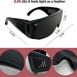 floxgino Red Light Therapy Glasses,Tanning Goggles, red light Protective Glasses, Effective Filtering 150nm-2200nm Red Light and Infrared, Eye Protection for Red Light Therapy.