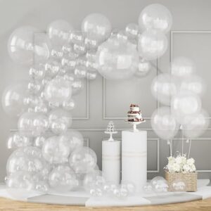 clear balloons different sizes 151pcs 18/12/10/5 inch clear balloon garland arch kit quality transparent latex balloons decorations for party birthday graduation wedding