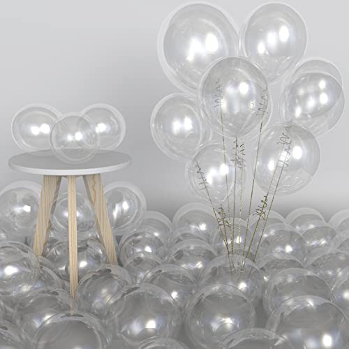 Clear Balloons Different Sizes 151PCS 18/12/10/5 Inch Clear Balloon Garland Arch Kit Quality Transparent Latex Balloons Decorations for Party Birthday Graduation Wedding