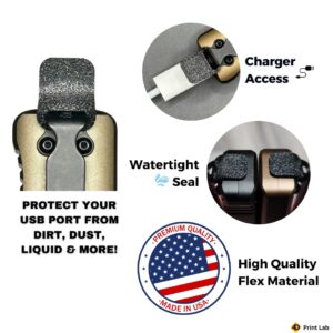 Plug Compatible with Streamlight 88811 Wedge Flashlight, Protects USB Port