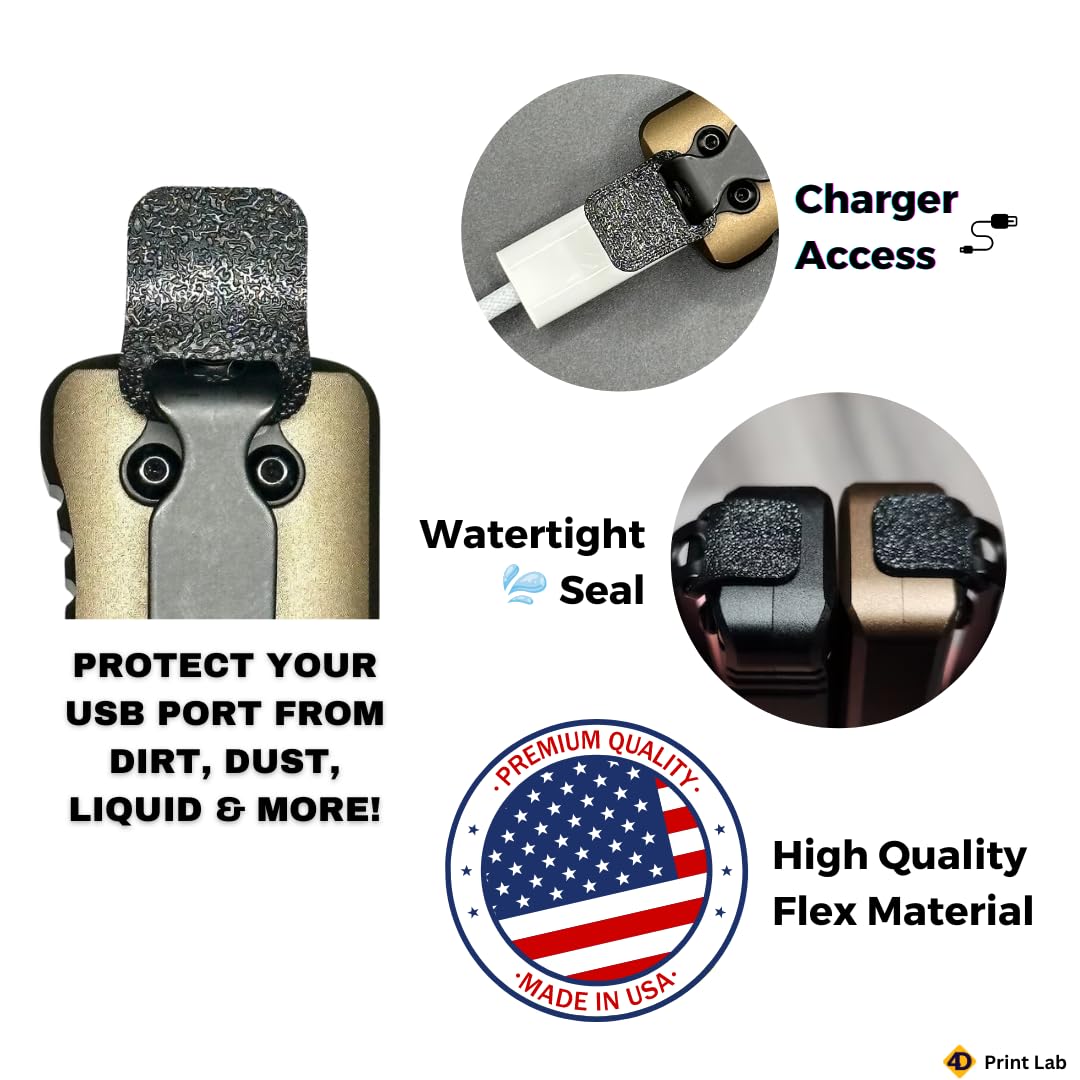 Plug Compatible with Streamlight 88811 Wedge Flashlight, Protects USB Port