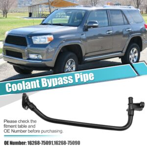 X AUTOHAUX Coolant Water Bypass Pipe for Toyota 4Runner 2010-2011 for Toyota Tacoma 2005-2011 Radiator Water Outlet Hose Replaces 16268-75091 16268-75090 16268-75110 16268-75111