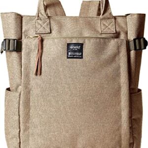 anello(アネロ) Anero POST ATC1225Z 2-Way Backpack, A4, Multiple Storage, Beige