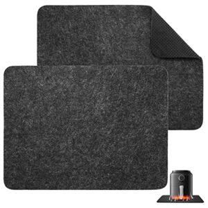 heat resistant mats for countertop 2 pcs - coffee mat heat resistant mat kitchen counter protector pad with appliance slider function for air fryer, microwave, coffee maker, toaster