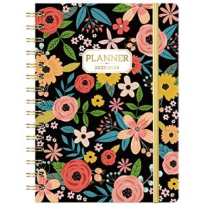 planner 2023-2024 - jul. 2023 - jun. 2024, 6.4" x 8.5" weekly and monthly planner, academic planner 2023-2024 tabs, thick paper, back pocket, inspirational quotes