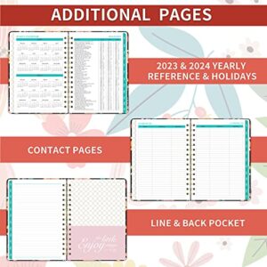 Planner 2023-2024 - Jul. 2023 - Jun. 2024, 6.4" x 8.5" Weekly and Monthly Planner, Academic Planner 2023-2024 Tabs, Thick Paper, Back Pocket, Inspirational Quotes