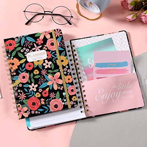 Planner 2023-2024 - Jul. 2023 - Jun. 2024, 6.4" x 8.5" Weekly and Monthly Planner, Academic Planner 2023-2024 Tabs, Thick Paper, Back Pocket, Inspirational Quotes