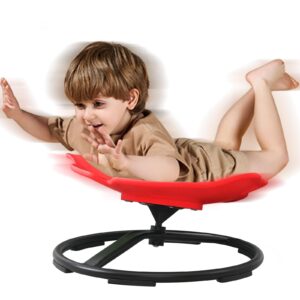 HAPPYMATY Sit and Spin Spinning Activity Toy for Toddlers, Wobble Chair - Sensory Spinning Seat for Kids, Training Body Coordination