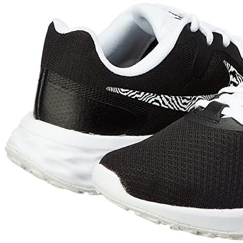 Nike Women's Revolution 6 Next Nature Running Shoes, Black/White, 8 M US