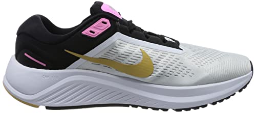 Nike Women's Low-Top Sneakers, White Wheat Gold Black Pink Magic, 6