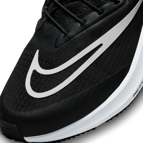 NIKE Women's Sneaker, Black White Dk Smoke Grey, 7.5