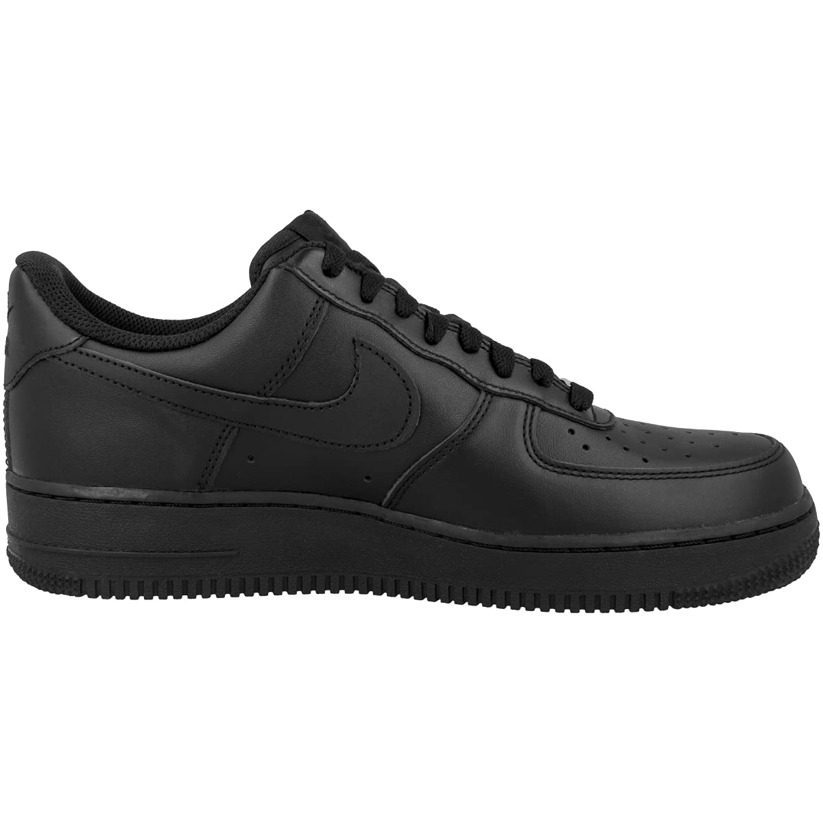 Nike Men's Air Force 1 '07 Shoe, Black/Black-gum-light Brown, 11