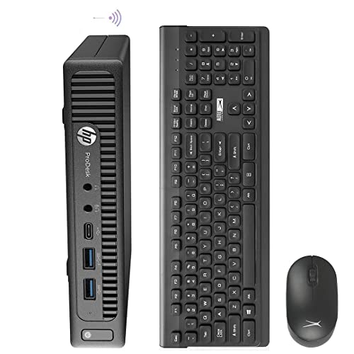 HP ProDesk 600 G2 Refurbished Tiny Desktop Computers Mini PC,i5 Micro 16GB Ram 1TB SSD,AX210 Built-in WiFi,Dual Monitor Support,HDMI,VGA,DP,Win10 Pro,Wireless K&M Brand TJJ Mouse Pad(Renewed)