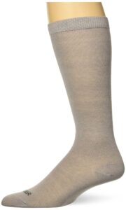 terramar thermasilk mid calf lightweight liner sock, grey, x-small