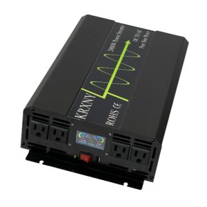 krxny 2000w off grid pure sine wave power inverter 48v dc to 120v ac 60hz with lcd display usb port