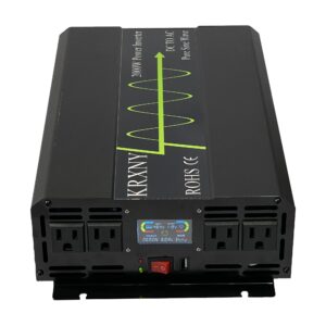 KRXNY 2000W Off Grid Pure Sine Wave Power Inverter 48V DC to 120V AC 60HZ with LCD Display USB Port