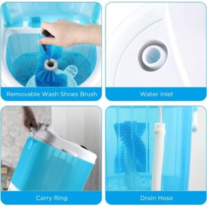 MISMORI Portable Shoes Washing Machine, Mini Portable Washing Machine, Smart Lazy Automatic Shoes Washer, for Apartments Camping Dorms Business Trip College Rooms