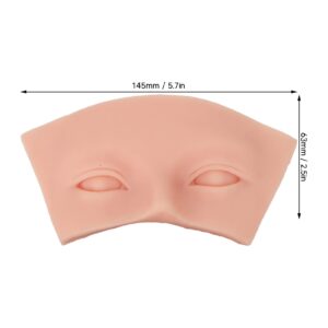 Sonew 3pcs Eye Model, Silicone Piercing Model for Makeup and Eyebrow Tattoo Practice, Teaching Display for School and Hospital