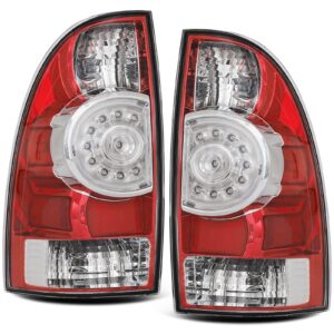 alziria led tail light rear brake lamp compatible with 05-15 tacoma 2005 2006 2007 2008 2009 2010 2011 2012 2023 2014 2015 toyota tacoma driver and passenger side
