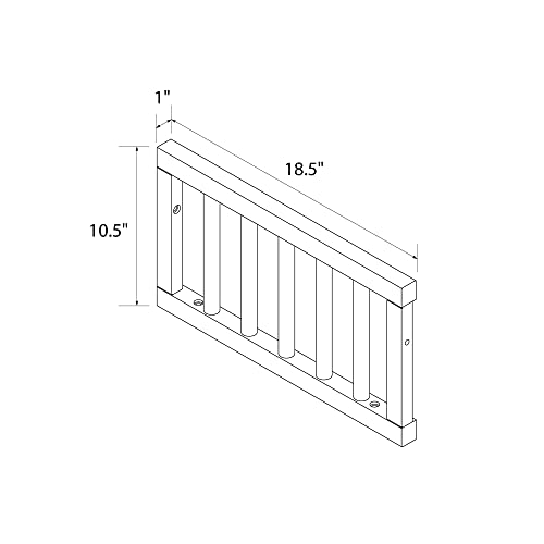 Little Seeds Aviary Toddler Rail with Spindles, White