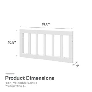 Little Seeds Aviary Toddler Rail with Spindles, White