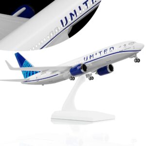 joylluoan 1:130 model united model plane alloy diecast airplanes model airplane with led light