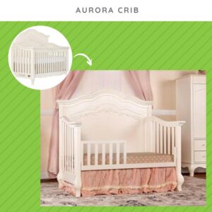 CC KITS Toddler Bed Safety Guard Rail 846 for Evolur Cribs (Ivory Lace/Cream/Crème Brulee)