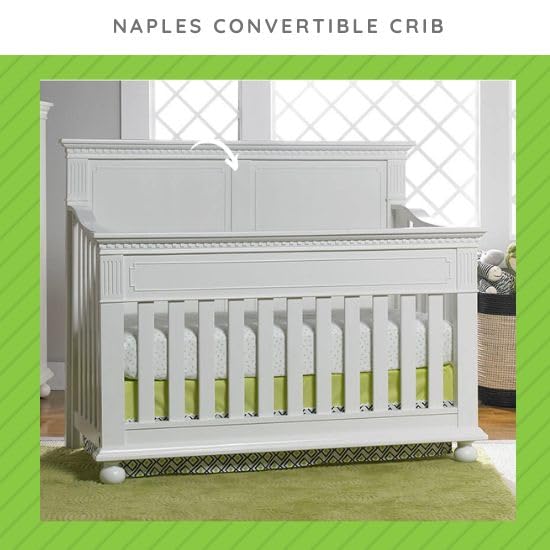 Toddler Bed Safety Guard Rail for Dolce Babi Cribs | Multiple Finishes Available (White, Option 1)