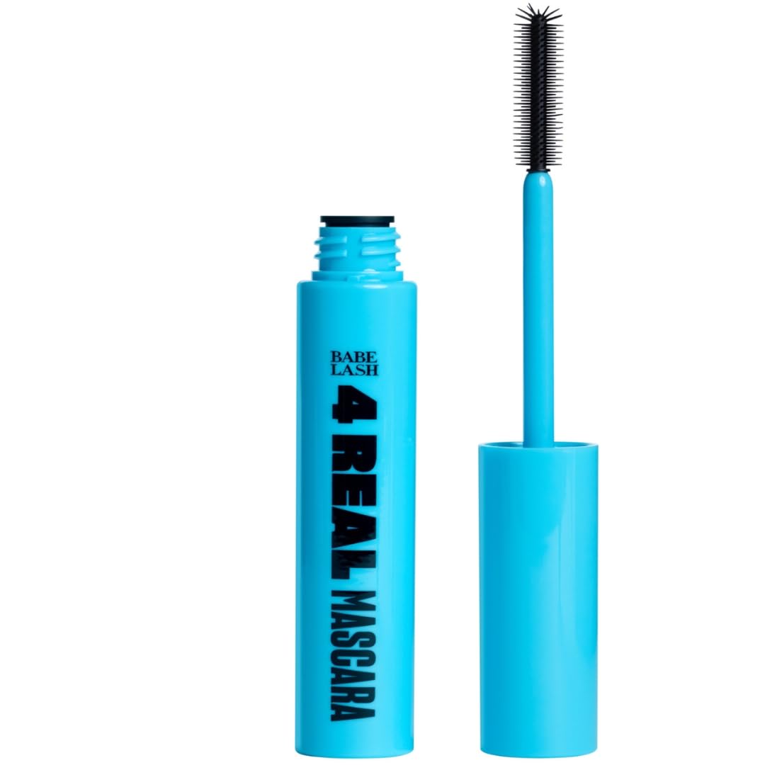 Babe Original 4 Real Mascara Black for Volume, Length, and Lift in Eyelashes, Defined & Flutterly Look, Vegan & Cruelty-Free, 8.5g