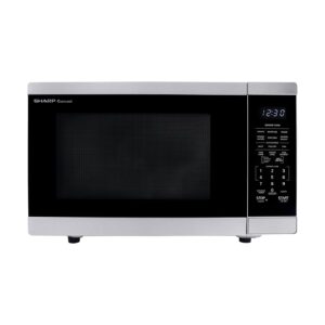 sharp zsmc1464hs oven with removable 12.4" carousel turntable. orville redenbacher's certified cubic feet, 1100 watt with inverter technology countertop microwave, 1.4 cuft, stainless steel
