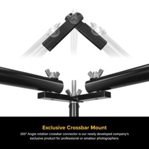 Julius Studio 360° Angle Rotation Crossbar Extend Connector Backdrop Stand Pivot Hinge Position Locator, JSAG806