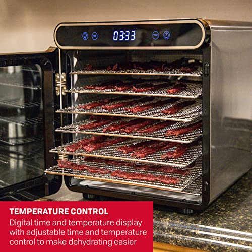 NESCO FD-7SSD Digital Food Dehydrator for Beef Jerky, Dried Fruit and Dog Treats, 7 Stainless Steel Trays, Silver