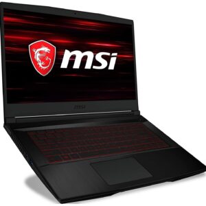 MSI GF63 Thin Laptop: 11th Gen Core i5-11400H, RTX 1650, 256GB SSD, 8GB RAM, 15.6" Full HD IPS Display, Windows 11