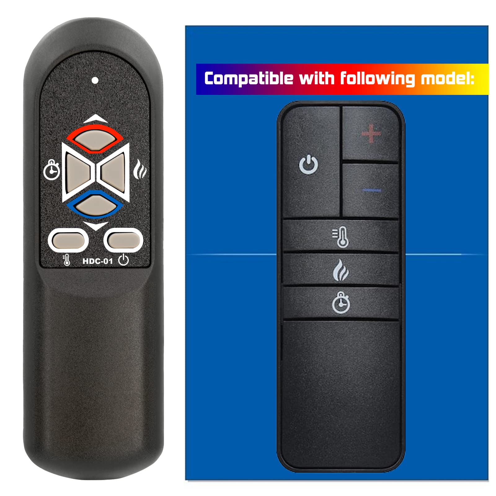 Replacement for Electric Fireplace Heater Remote Control SF122-26AI SF122-33AI