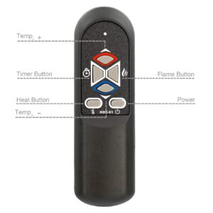 Replacement for Electric Fireplace Heater Remote Control SF122-26AI SF122-33AI