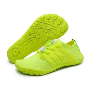 spukep water shoes for mens water shoes for womens water shoes quick dry swim shoes men non-slip barefoot shoes men yoga shoes beach shoes mens hiking diving shoes spring green