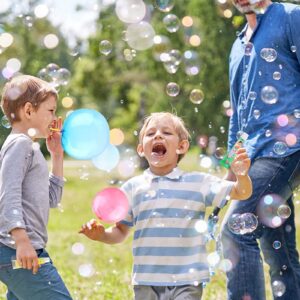 20Pcs Blow Plastic Bubbles Toys Large Bubble Balloons for Kids Outside Party Birthday Gift, Bubble Blowing Products, Bubble Toys, Bubble Balloon, Toddler Outdoor Toys