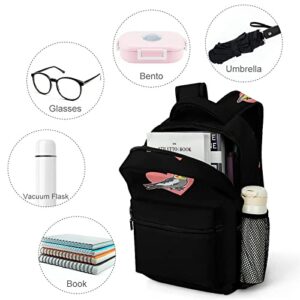 Cute Cockatiel with Heart Laptop Backpack Fashion Shoulder Bag Travel Daypack Bookbags for Men Women