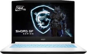msi latest sword 15 gaming laptop | 15.6" 144hz fhd display | intel 10-core i7-12650h | nvidia geforce rtx3060 | 32gb ddr4 1tb nvme ssd | wifi 6 | usb-c | hdmi | rj45 | backlit kb | windows 10 home