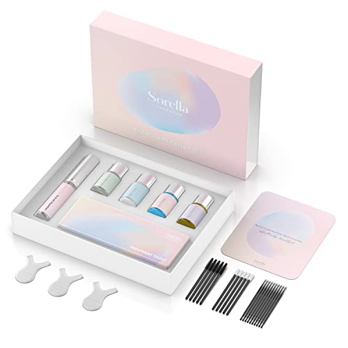 Brow Lamination Kit | Professional Eyebrow Lamination Kit | DIY At Home Keratin Brow Lift Kit for Fuller, Thicker Brows | Easy to Use, Long Lasting | Includes Instruction & Tools | SORELLA COSMETICS