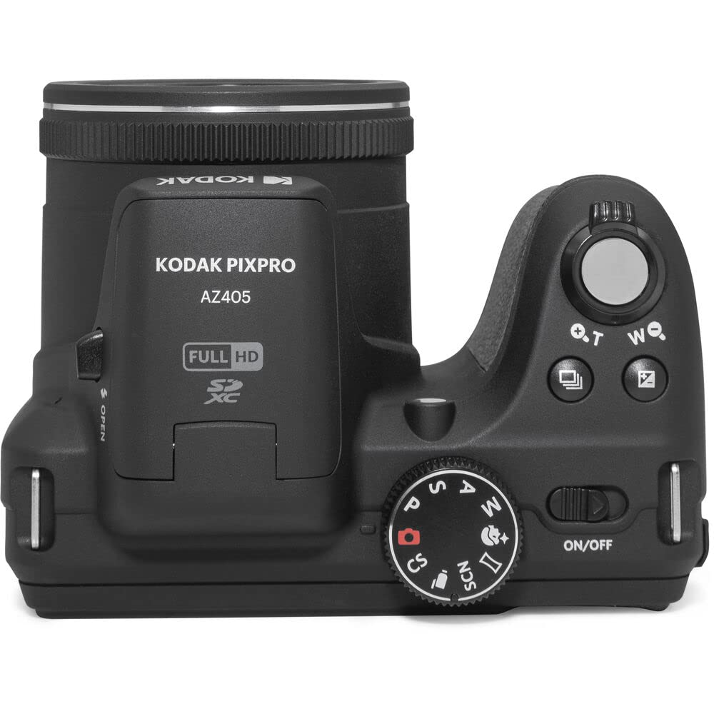 Kodak AZ405BK PIXPRO Astro Zoom 20MP Digital Camera 40X Optical Zoom 24mm Black Bundle with Lexar 64GB High-Performance 800x UHS-I SDHC Memory Card Blue Series