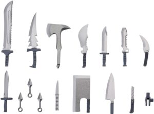 kotobukiya modeling support goods: weapon unit 34 knife set model kit accessory