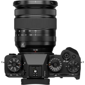 Fujifilm X-T5 Mirrorless Digital Camera with XF 16-80mm f/4 R OIS WR Lens Bundle, Includes: SanDisk 128GB Extreme PRO SDXC Memory Card, Spare Fujifilm NP-W235 Battery + More
