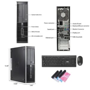 HP Compaq 6200 Pro SFF Desktop PC,Business Small Form Factor Computers,i5 Refurbished Windows 10 Desktop,16GB RAM,512GB SSD + 500GB HDD,DVDRW,DP,HDMI,WiFi,BT,VGA,Wireless K&M+TJJ Mouse Pad(Renewed)