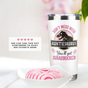 Aunt Gifts from Niece, Nephew - Aunt Birthday Gift, Mothers Day Gifts for Aunt - Gifts for Aunt, Auntie Gifts, Aunty Gifts - Presents for Aunt, To Be Aunt, New Aunt, Promoted to Aunt - 20 Oz Tumbler