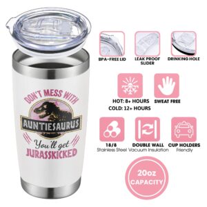 Aunt Gifts from Niece, Nephew - Aunt Birthday Gift, Mothers Day Gifts for Aunt - Gifts for Aunt, Auntie Gifts, Aunty Gifts - Presents for Aunt, To Be Aunt, New Aunt, Promoted to Aunt - 20 Oz Tumbler