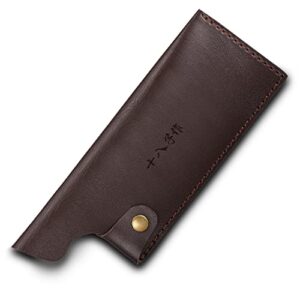 shi ba zi zuo knife guard leather knife sheath for f208-2 chef knife and 7'' to 8'' cleavers