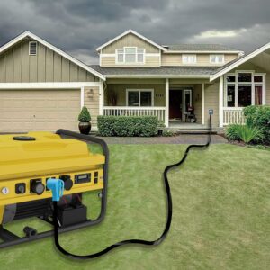 CircleCord ETL Listed 50 Amp 25 Feet RV/Generator Cord with Locking Connector 50 Amp Generator Power Inlet Box